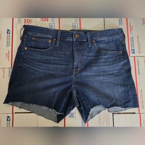 Madewell Plus High-Rise Denim Shorts in Danny Wash: TENCEL™, Size 18 (MA2)